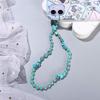 Gravel Pearl Mobile Phone Strap Cell Phone Lanyard Letter Beads Chain Crystal Stone Beads Lanyard