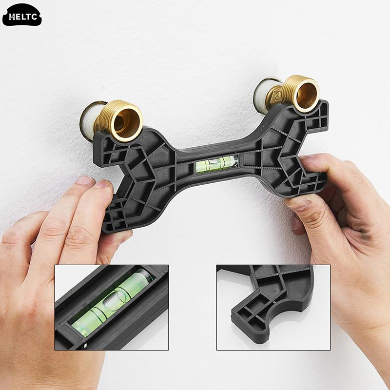 

1PCS Multifunctional Dual Headed Wrench With Level Manual Tap Spanner Repair Plumbing Tool For Household Faucet Pipe And Toilet OneSize