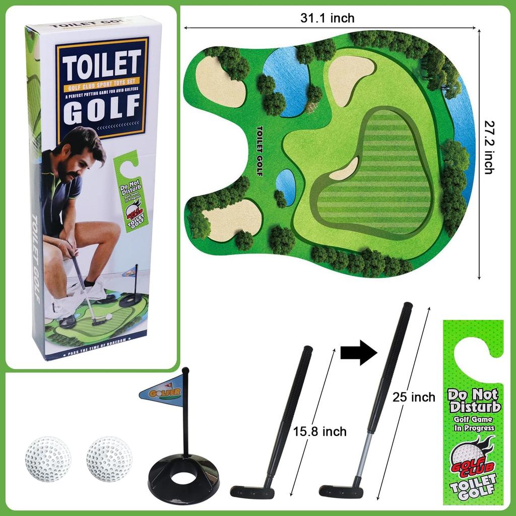Toilet Golf Scene Leisure Entertainment Sports Toys