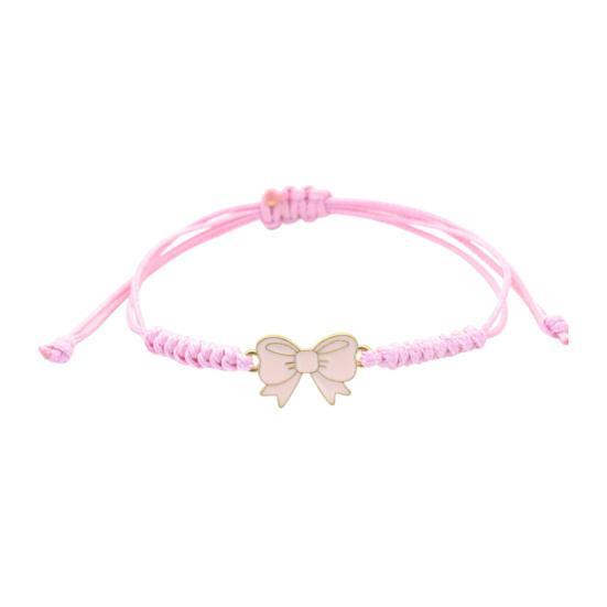 Bow Braided Bracelet Adjustable String Rope Bracelet Handcrafted Cheerleader Bracelet for Cheer Dance Team Friends Gift
