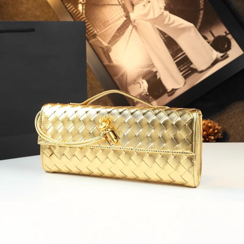 Trendy horizontální přenosná taška na večeři, středověká taška na varhany, luxusní taška na bagetu, taška přes rameno, pletená taška.