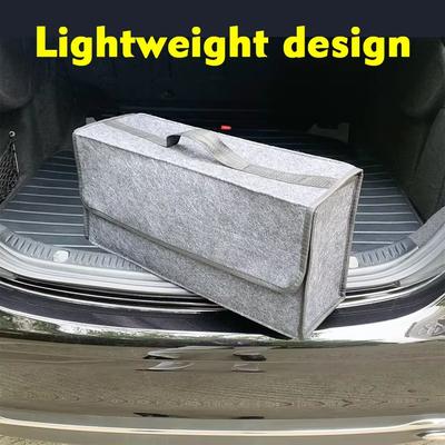 Large Car Trunk Organizer Soft Felt Storage Box Boot Storage Bag Auto Storage Tool Accessories