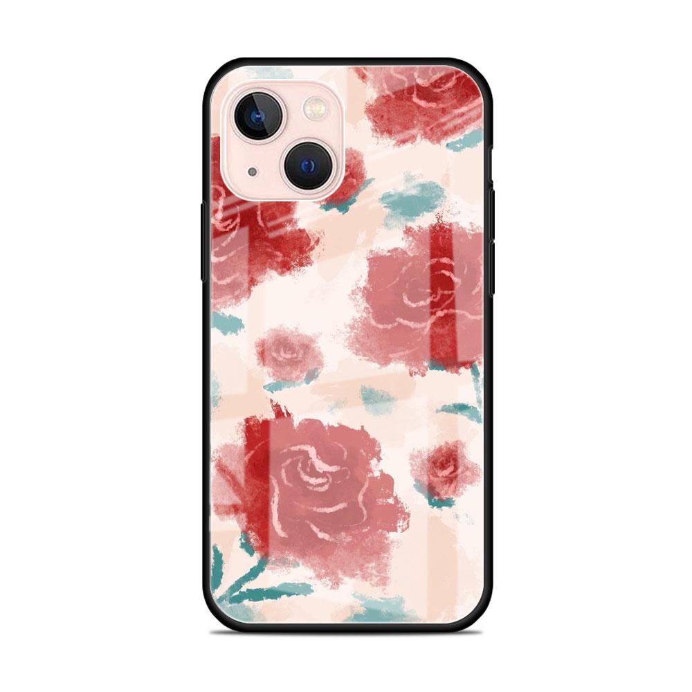 

Стеклянный чехол для Apple iPhone 14 13 Pro 11 12 7 8 Plus SE 2022 XR X XS Max 6 6S Закаленная крышка для телефона Цветок Милый iPhone 14 Plus