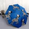 1pc Zebra Pattern Automatic Open/close, All-Season Portable Folding Umbrella, Travel, Everyday, Formal Events - Compact Luxury Parasol, Outdoor Access