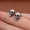 Punk Rock Skull Stud Earring for Men Women Stainless Steel Fashion Simple Piercing Earring Classic Personality Jewelry Wholesale