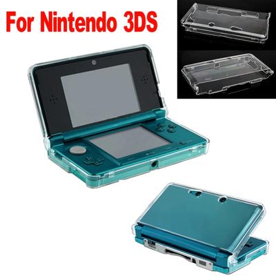 Křišťálově čirý pevný kryt pouzdra pro konzoli Nintendo 3DS NS 3DS Kompletní ochrana plastový kryt pouzdra na herní příslušenství