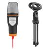 SF666 Condenser Microphone With F998 Auditory Mixer Sound Card For Clear Auditory In Podcasts And Music Production