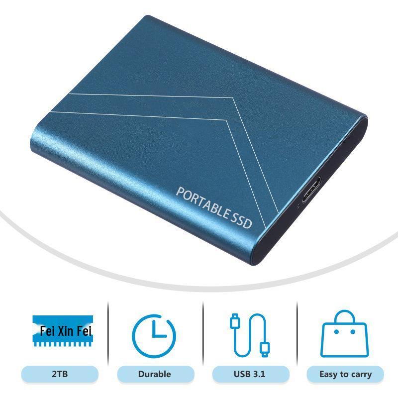 500G-128TB High-Speed Type-C SSD Mobile Hard Drive