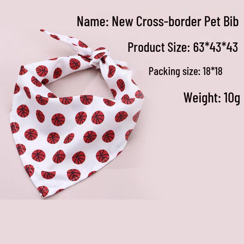 Cross-Border Cartoon Pet Bandana Bibs - Decorative for Pets