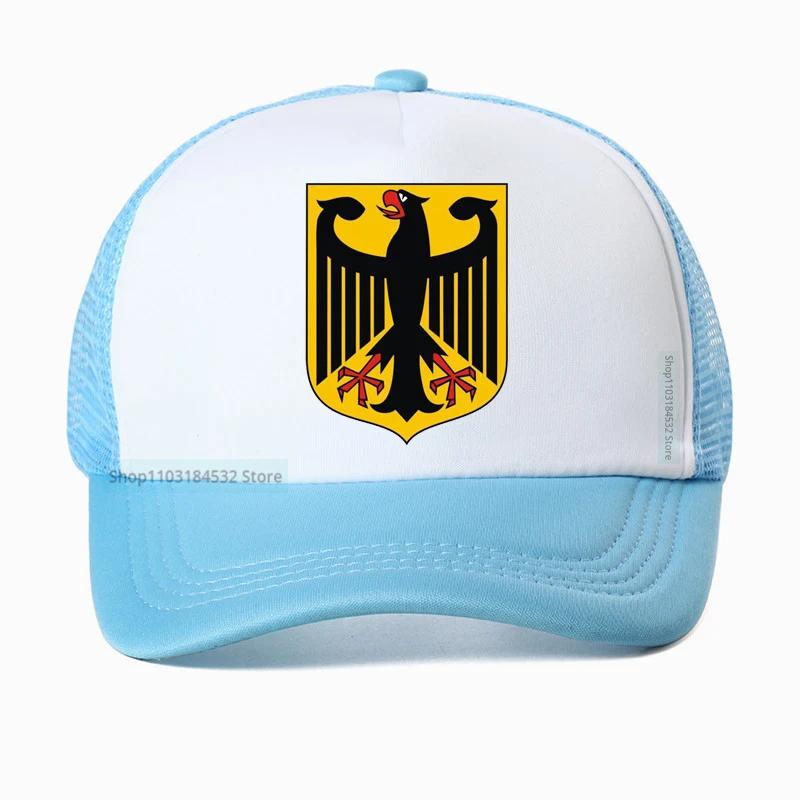 GERMAN EAGLE cap GERMANY STATE COAT OF ARMS Baseball Caps summer Breathable Mesh Trucker hats deutschland hat