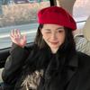 Beret Trendy Womens Hat In Beautiful Peacock Blue And Other Colors For A Classy Vibe Retro