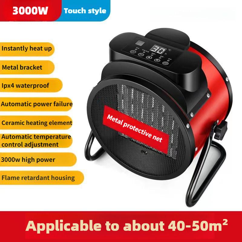 Suflantă mică cu aer cald cu încălzire rapidă, uz casnic, industrial, încălzitor electric, ventilator inteligent cu aer cald de mare putere