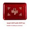 Large Rectangular Stainless Steel Tray for Weddings, Candy, Fruit, Iron Plate, and Tea Serving