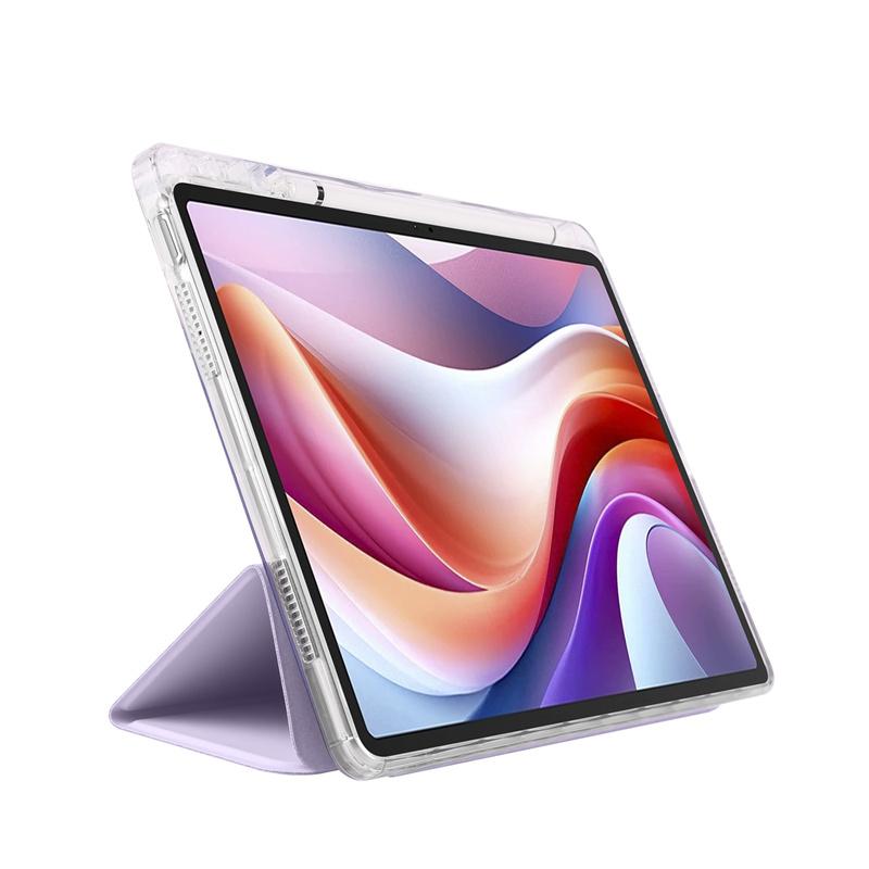 For Lenovo Tab M11 Case with Pencil Holder Acrylic Clear Back Hard Cover For Xiaoxin Pad Lenovo m11 Case tb330fu tb331fc