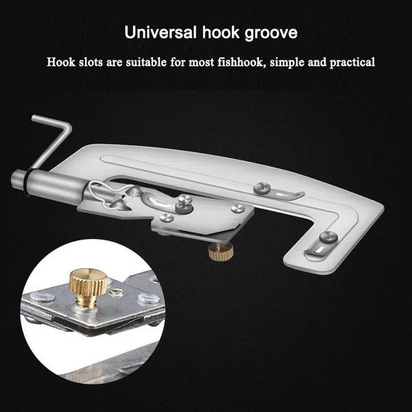 High Quality Semi Automatic Fishing Hooks Line Tier Machine Portable Stainless Steel Fish Hook Line Knotter Tying Binding Stonego Fishing Tool