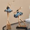 Resin Ballet Dancer Sculpture Girl Figurines Elegant Statues  Decoration for Cabinet Desktop