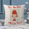 YYoshitomo Nara Art Lovely melancholy Pillow Sofa Decorative Home Doublesided Printing Short Plush Cute Cushion Cover