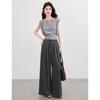 Women's Elegant Striped Wide-Leg Pants Set