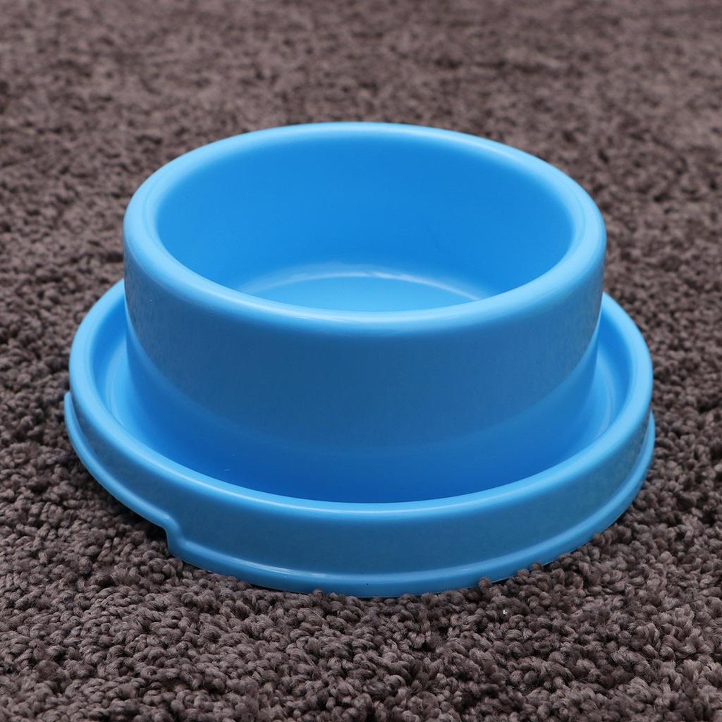 Circle Anti-Ant Pet Feeding Bowl Blue High Wear Resistant Plastic Dog Food Bowls for Puppy Cat Small Pets Pet Food Bowls