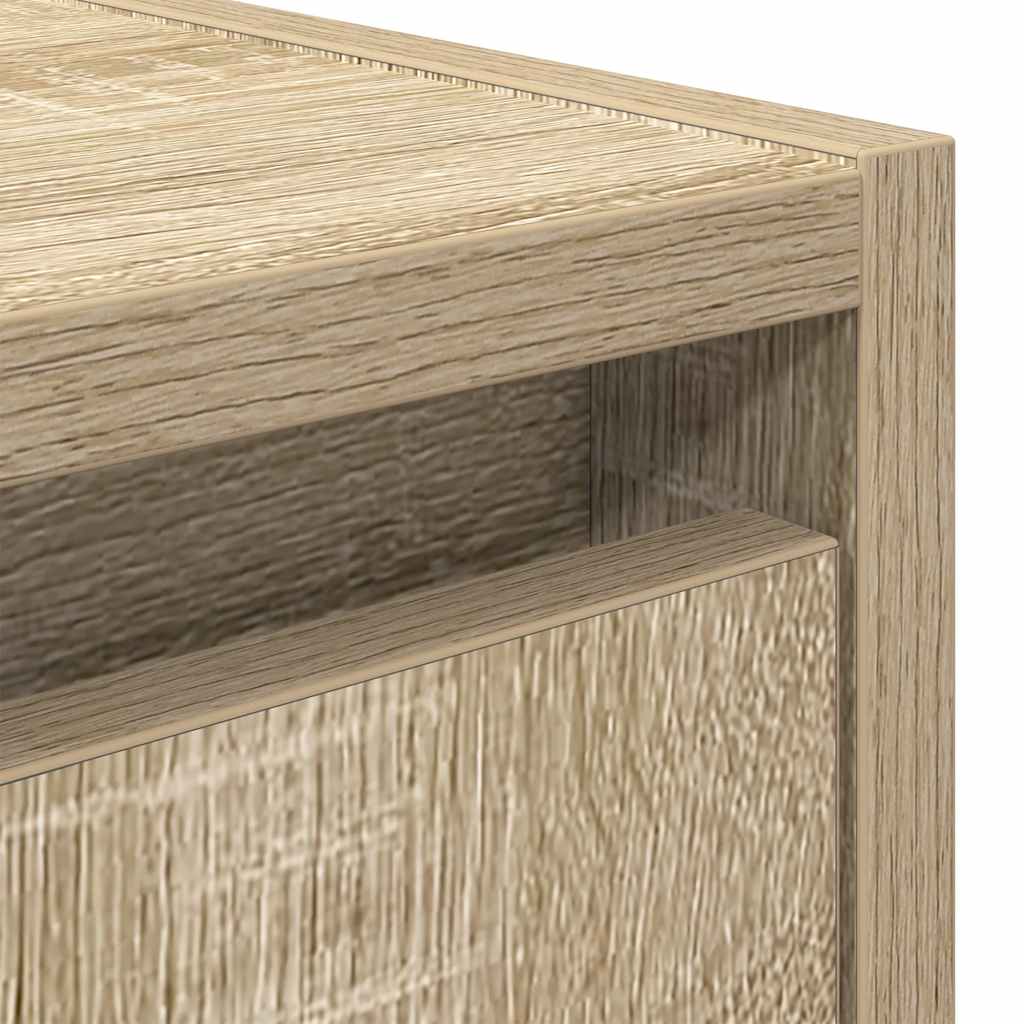 Wall Mounted Nightstand Sonoma Oak 38 X 34 X 40 Cm