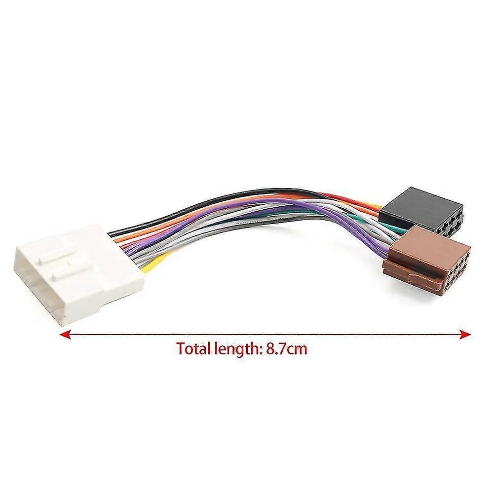 For Nissan Navara D40 X-Trail T30 T31 T32 ISO wiring harness adaptor cable connector lead loom plug Car Accessories