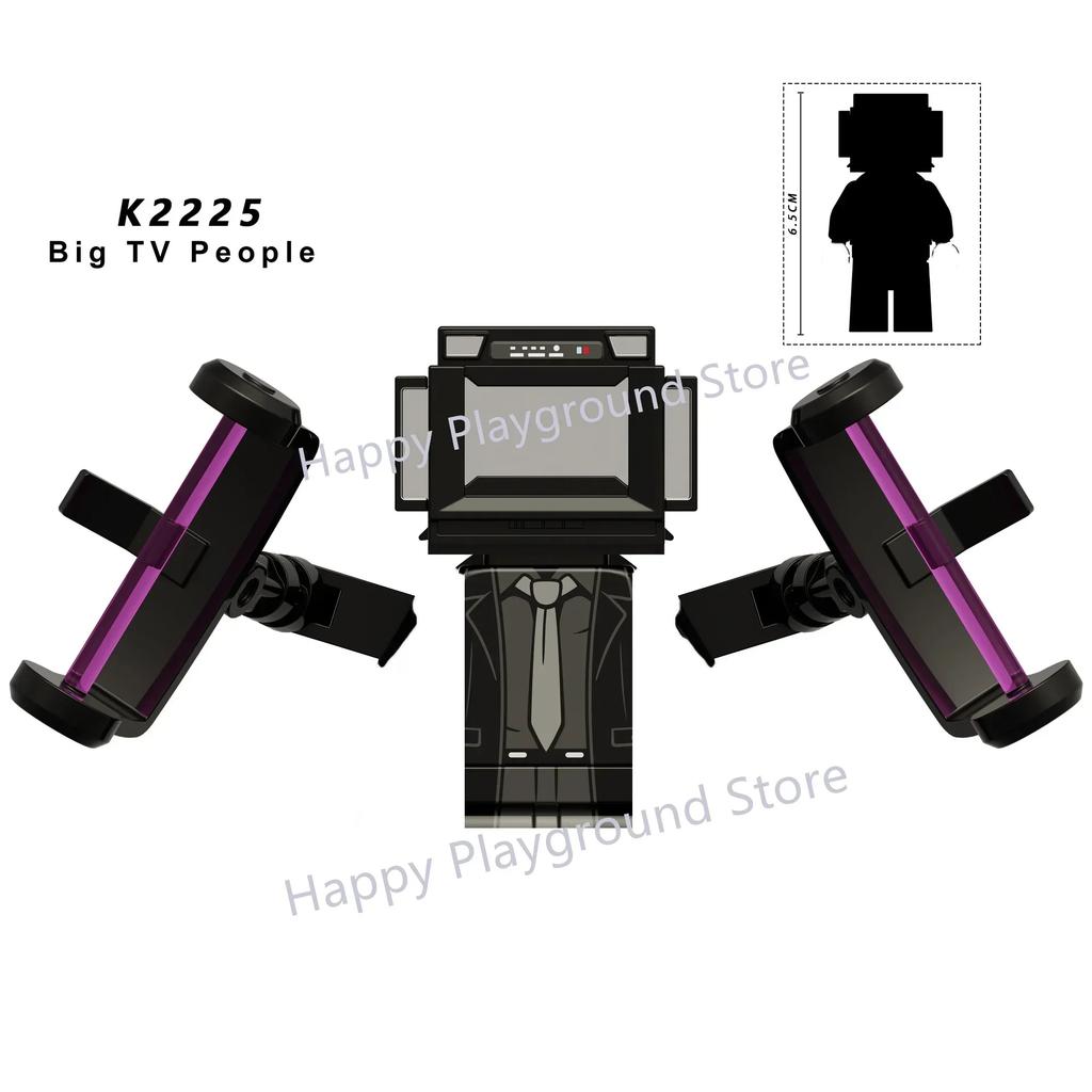 Skibidi Toilet Man Anime Cartoon Bricks Dolls Cameraman Speakerman TV Man Mini Action Bricks Toy Figures Building Blocks