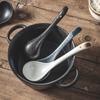 Japanese Ceramic Long-Handle Soup Spoon for Porridge & Hot Pot