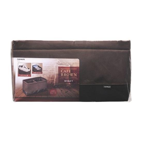 Carmate Car Storage Basket BROWN DZ402 CAFÉ