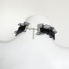 Black Bow Bell Choker Lolita Cute Lace Stretch Wristband Leg Ring Set