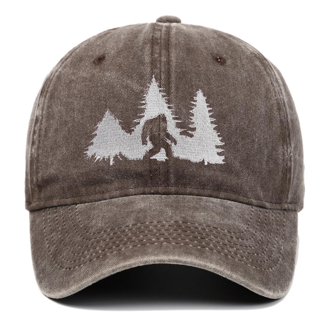Bigfoot Embroidered Baseball Cap With Adjustable Fit For Casual Wear And Sun Protection