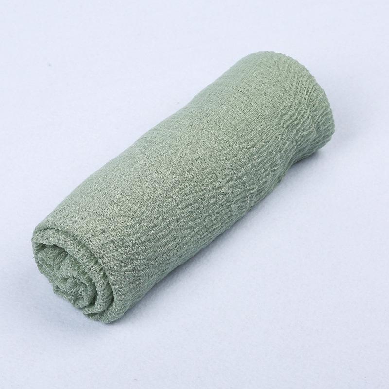 180*90cm Women Muslim Crinkle Hijab Scarf Femme Musulman Cotton Linen Solid Headscarf Islamic Hijab Shawls and Wraps