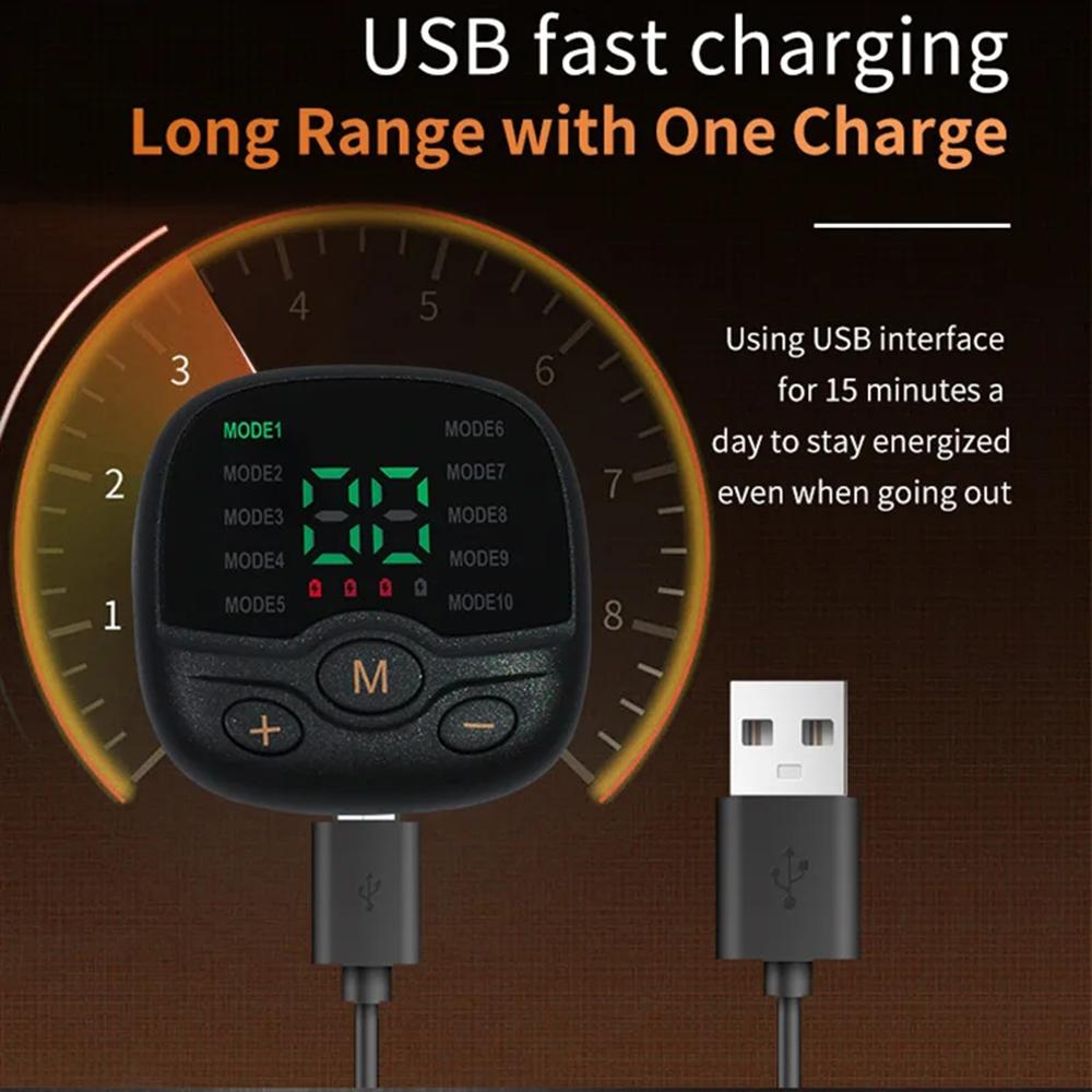 EMS Muscle Stimulator ABS Trainer Abdominal Toning Belt Muscle Toner Body Arm Leg Belly Lose Weight Fat Burn Home Gym Fitness