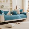 Living Room Solid Color Sofa Cover Thickened Non-Slip Cushion Cover Chenille Four Seasons Universal Sofa Cover Back Towel Decor