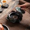 Handmade Ceramic Incense Burner Lotus Zen Aromatherapy Home Decor, Retro Fragrance Art Gift Indoor Zen Decor Scented Holder