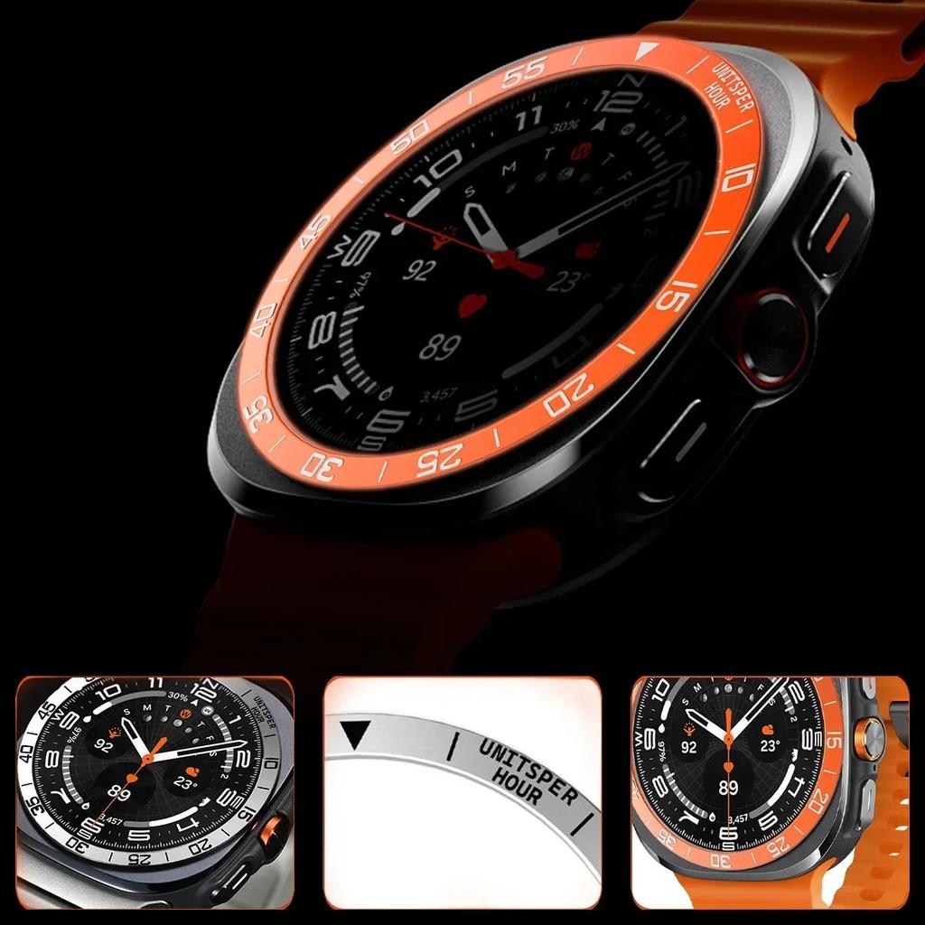 Bezel Ring For Samsung Galaxy Watch Ultra 2025 Metal Scale Rotation Circle New For Galaxy Watch 7 Ultra 47mm Protective Ring