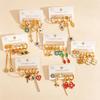 Stainless Steel Light Luxury Stud Earrings: Elegant Pastoral Style for Daily Wear