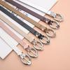 Alloy Pin Buckle Thin Waist Belt Chic Jeans Belts Fashion PU Leather Belt  For Women