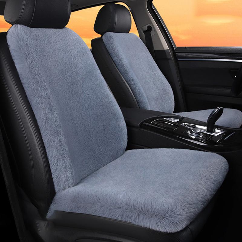 New Winter Car Plush Seat Cushion Heart Shaped Head Pillow Neck Pillow Waist Support Cushion Thickened Warm Universal Seat Cover