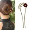 Exquisite Alloy Hair Stick Snake Hairpiece with Sparkling Snake for Evening Dinner Wear Photo Props