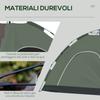 2-Person Camping Tent with Carry Bag, Lamp Hooks and Storage Pockets, 210x210x135 cm