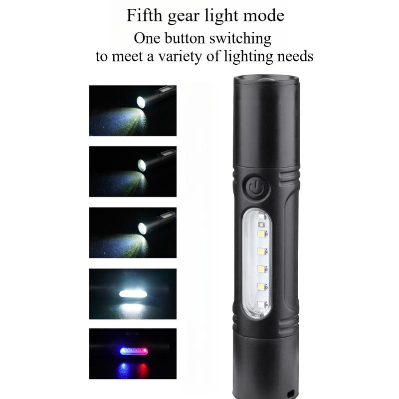 New Model High Brightness Flashlight Zoomable Outdoor Home Use Super Bright White Laser Lighting Mini Portable Charging
