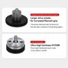 Precise Double Drive Gear Set Hardened Steel for 3D Printer Extruders Enhances Push Force and Reduced Skid