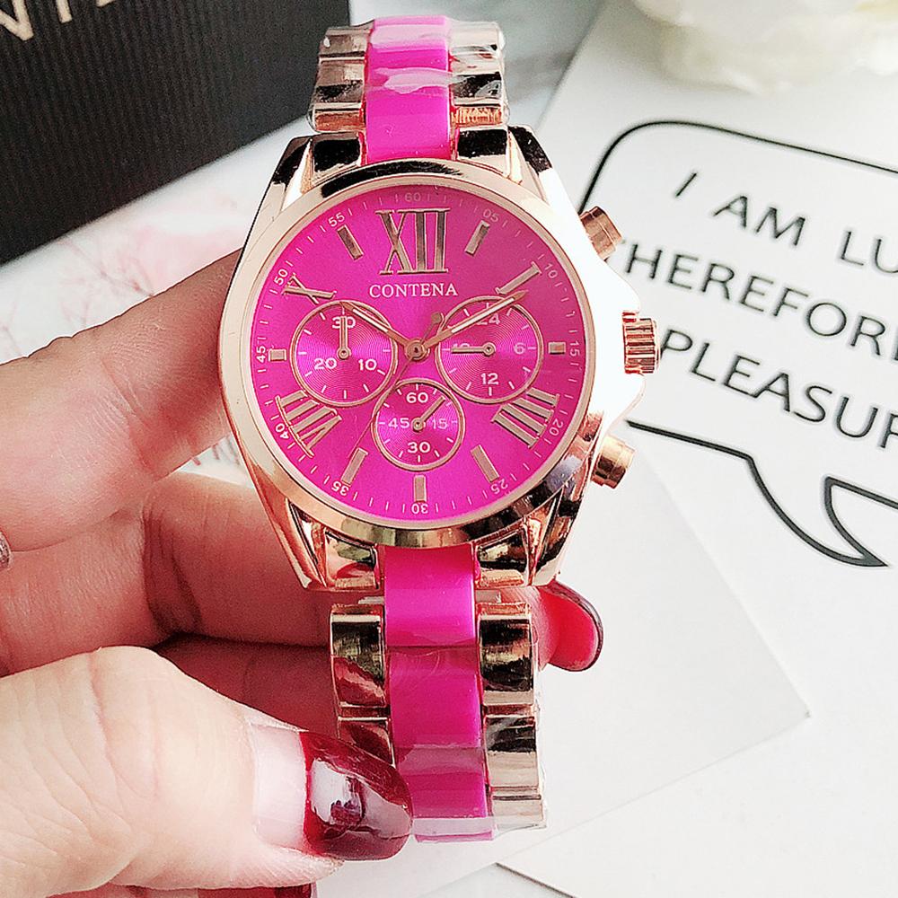 New Women's Wrist Watch Luxury Brand Golden Ladies Quartz Watch Alloy Stainless Steel Female Clock Wristwatches Reloj Mujer