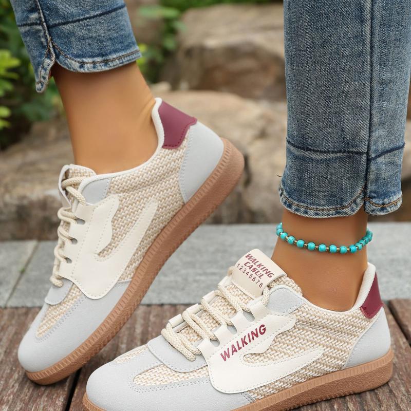 Spring  Light Casual Shoes Platform Retro Sneakers High-quality Women Shoes Color Block Casual Sneakers Zapatos Mujer