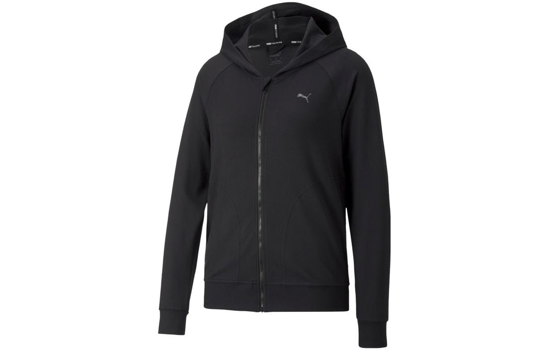 PUMA Jackets Women s Black Hooded Moderate Straight Fit 522780-01 S