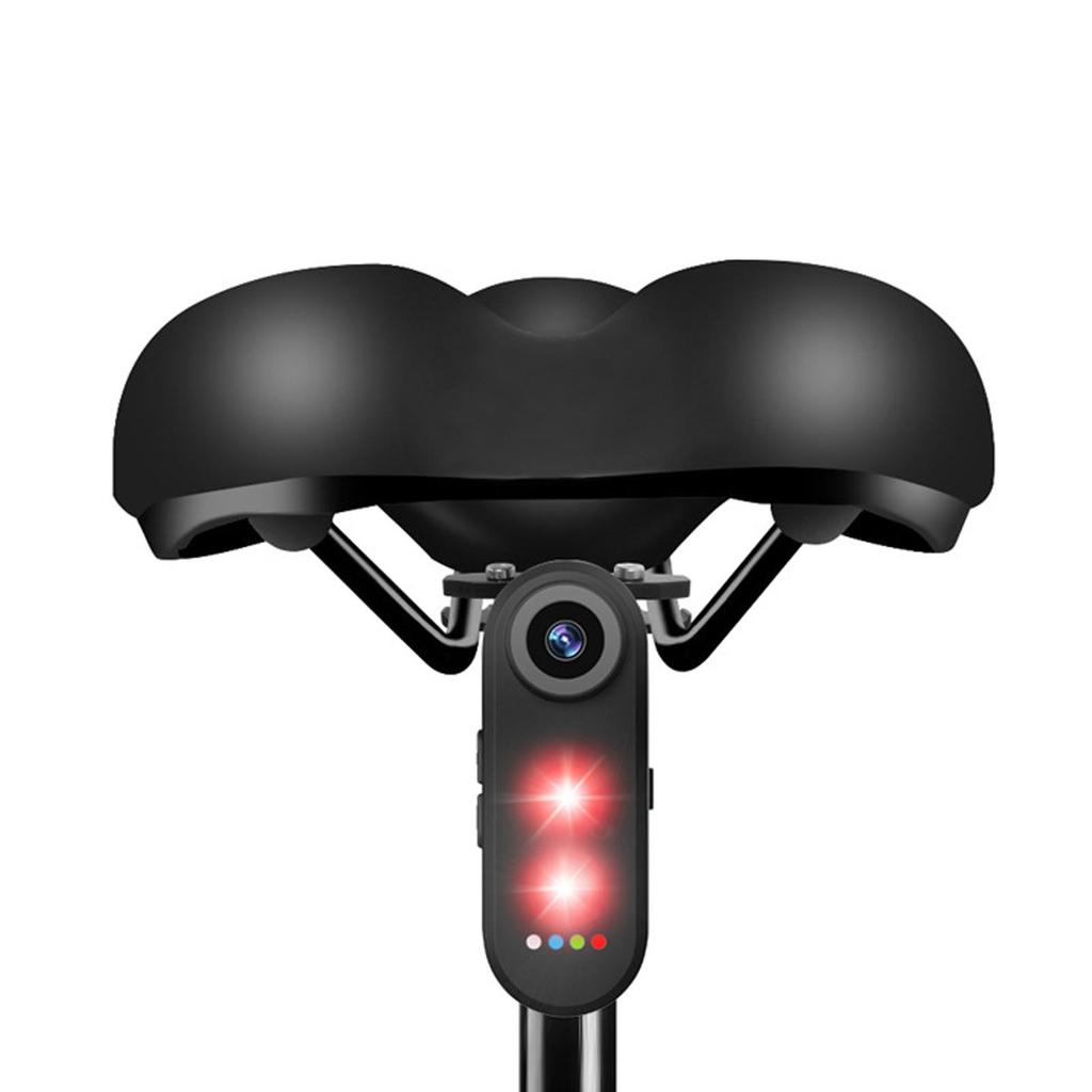 Telecamera da Bicicletta 1080p con Fanale Posteriore 5000mAh Ricaricabile Obiettivo 140° Impermeabilità IPX6 Registrazione in Loop Telecamera Specchietto Retrovisore per Bicicletta Registratore Video per Esterno