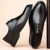 Designer Brand Men's Leather Casual Shoes Formal Occasions Men's Business Shoes Lace Up Work Shoes British Style Lace Up Style
