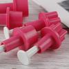 5Pcs Plastic Cookie Cutter Cake Mold Star Button Plum Heart Biscuit Sugarcraft
