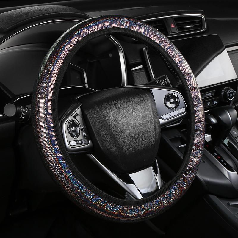Colorful Gold Elastic Steering Wheel Handle Band Without Inner Ring