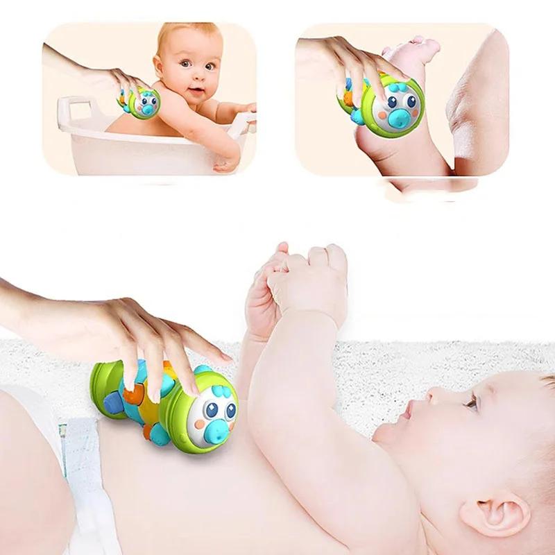 Toddlers Learn To Crawl Toys 1PCS Roller Caterpillar Press Early Education Puzzle Exercise Finger Grasp Infant Toys